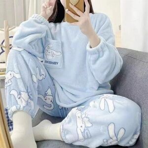 Promise Light Blue Pajama Set with Cute Characters